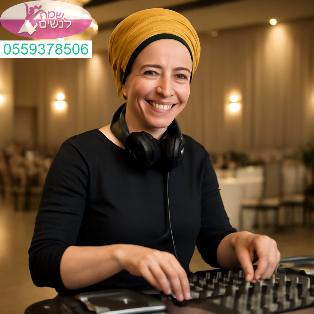 תקליטנית מקצועית לאירועים נשים בגן יבנה עם אנרגיה מקפיצה וסטייל מנצח
