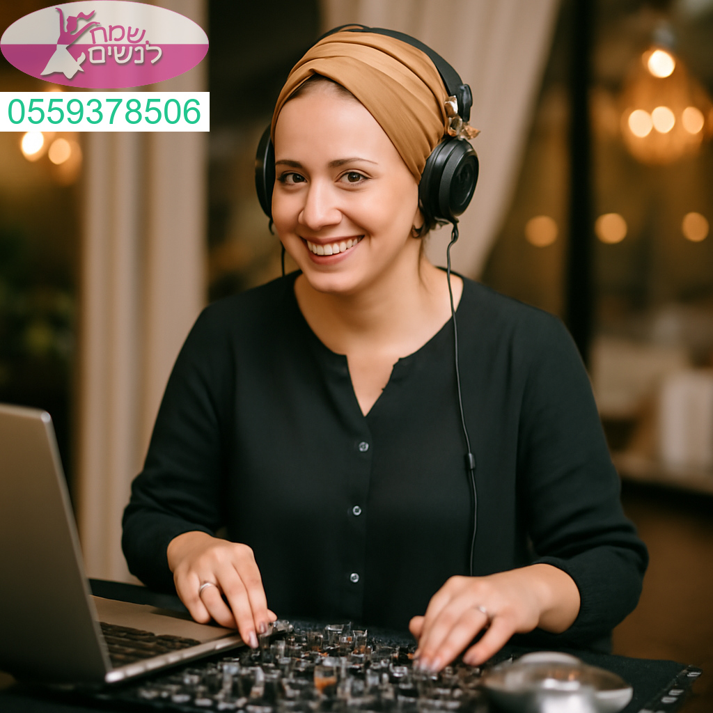 תקליטנית מקצועית לאירועים בנס ציונה עם אנרגיה סוחפת ומוזיקה בהתאמה אישית