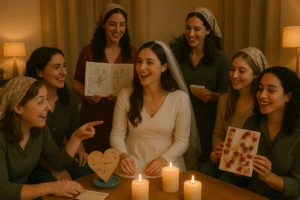 ערב מקווה שמח עם הכלה הטרייה