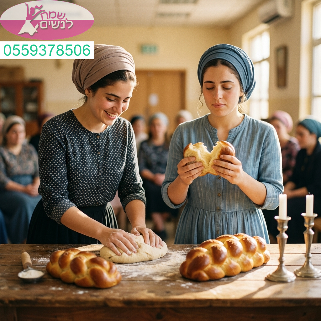 סדנת חלה מיוחדת ומרגשת לבת מצווה באווירה כשרה צנועה וחווייתית