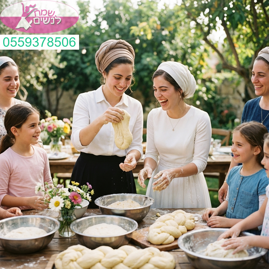 חוויה נשית מרגשת של אחדות ורוח באירוע הפרשת חלה מיוחד ומואר בלב השרון