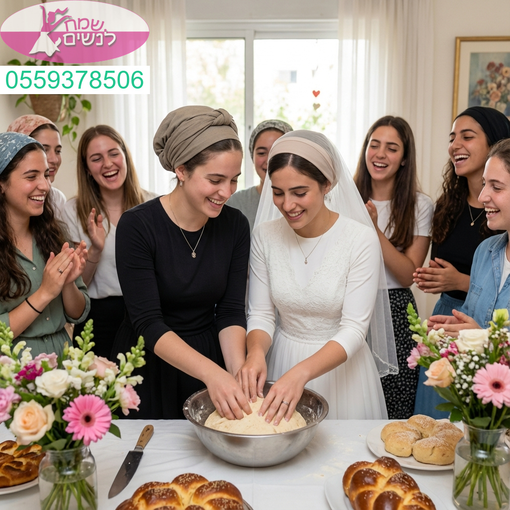 ערב מרגש ועוצמתי של חיבור נשי ואווירה קסומה בהפרשת חלה בלב אזור המרכז