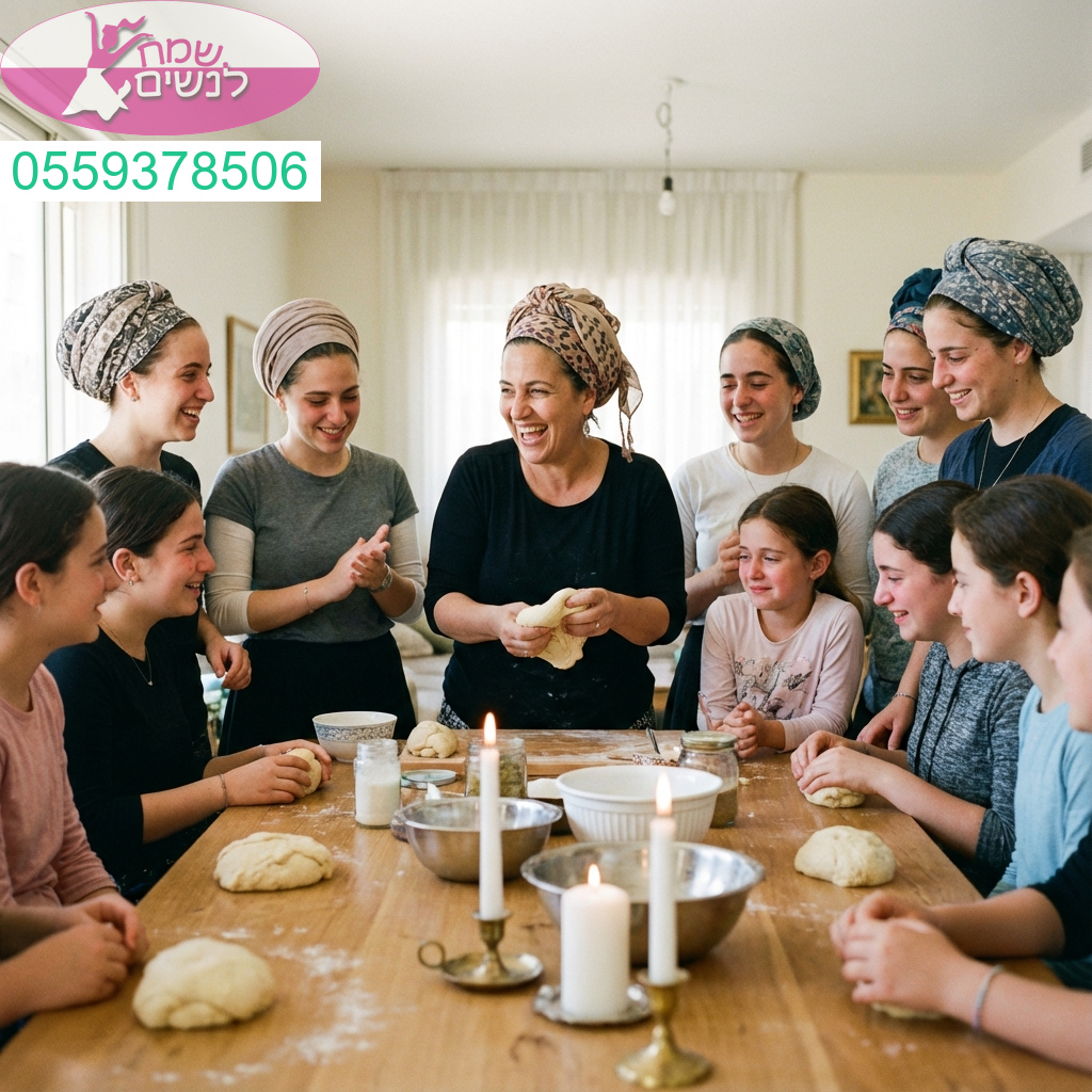 ערב הפרשת חלה מלא בשמחה חיבור נשי ואור של קדושה