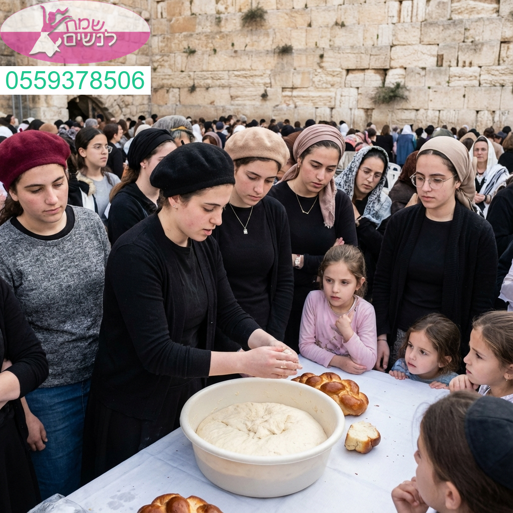 רגע מרגש של אחדות נשית והשראה בטקס הפרשת חלה בכותל המערבי