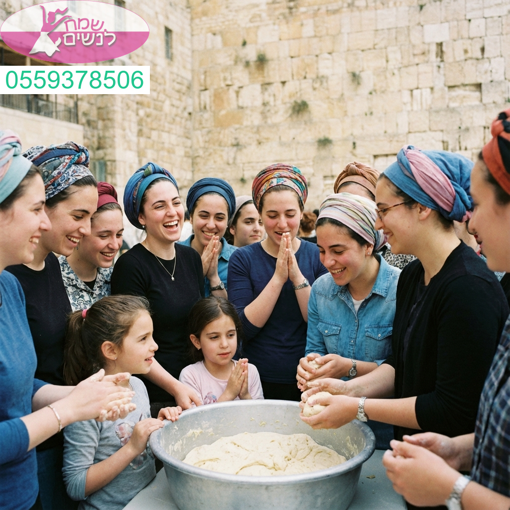 רגע של אחדות נשית ושמחה טהורה בהפרשת חלה בכותל המערבי