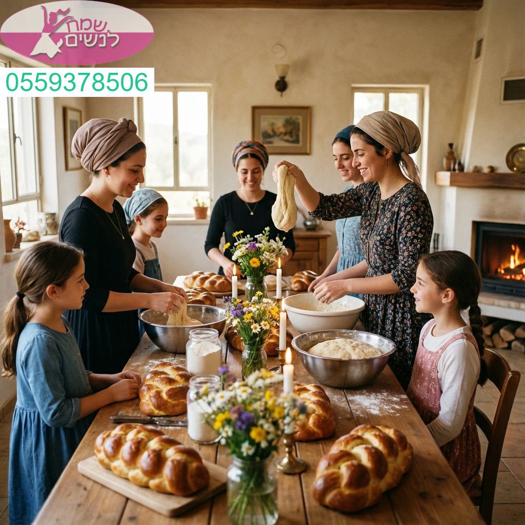 אווירה חמה ומאחדת של ערב הפרשת חלה מלא שמחה רוח וחיבור נשי מיוחד