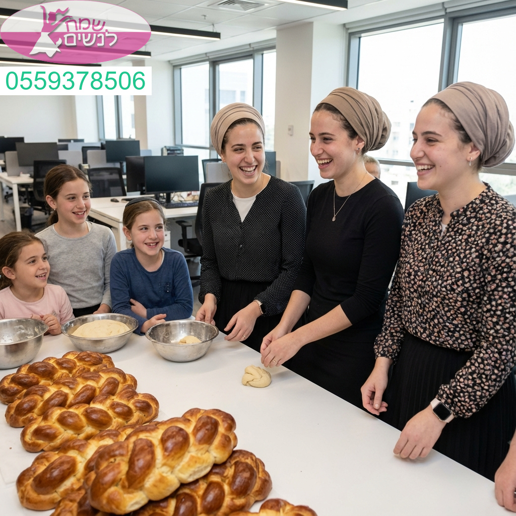 חוויה מרוממת של אחדות והשראה עם הפרשת חלה לעובדות במשרד