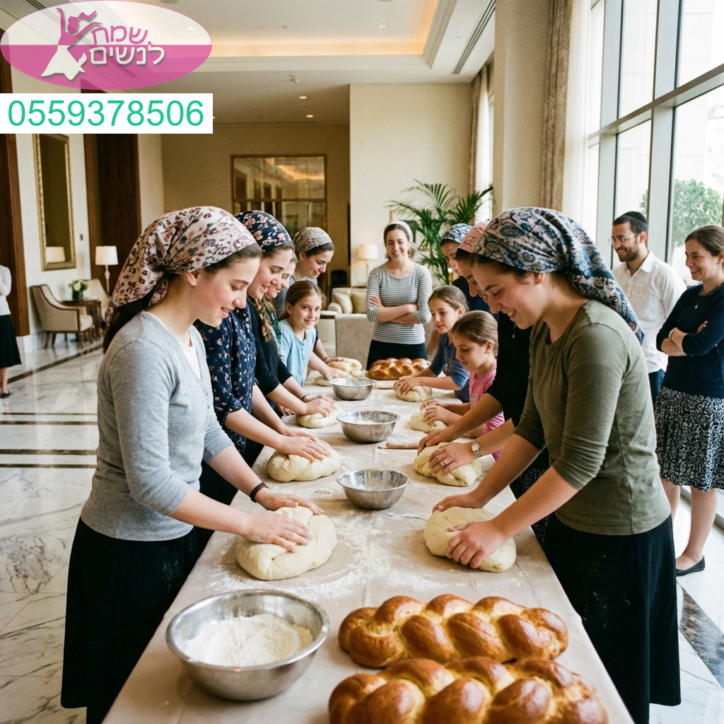 חוויה מרגשת של אחדות נשית ומסורת באירוע הפרשת חלה מרהיב במלון יוקרתי