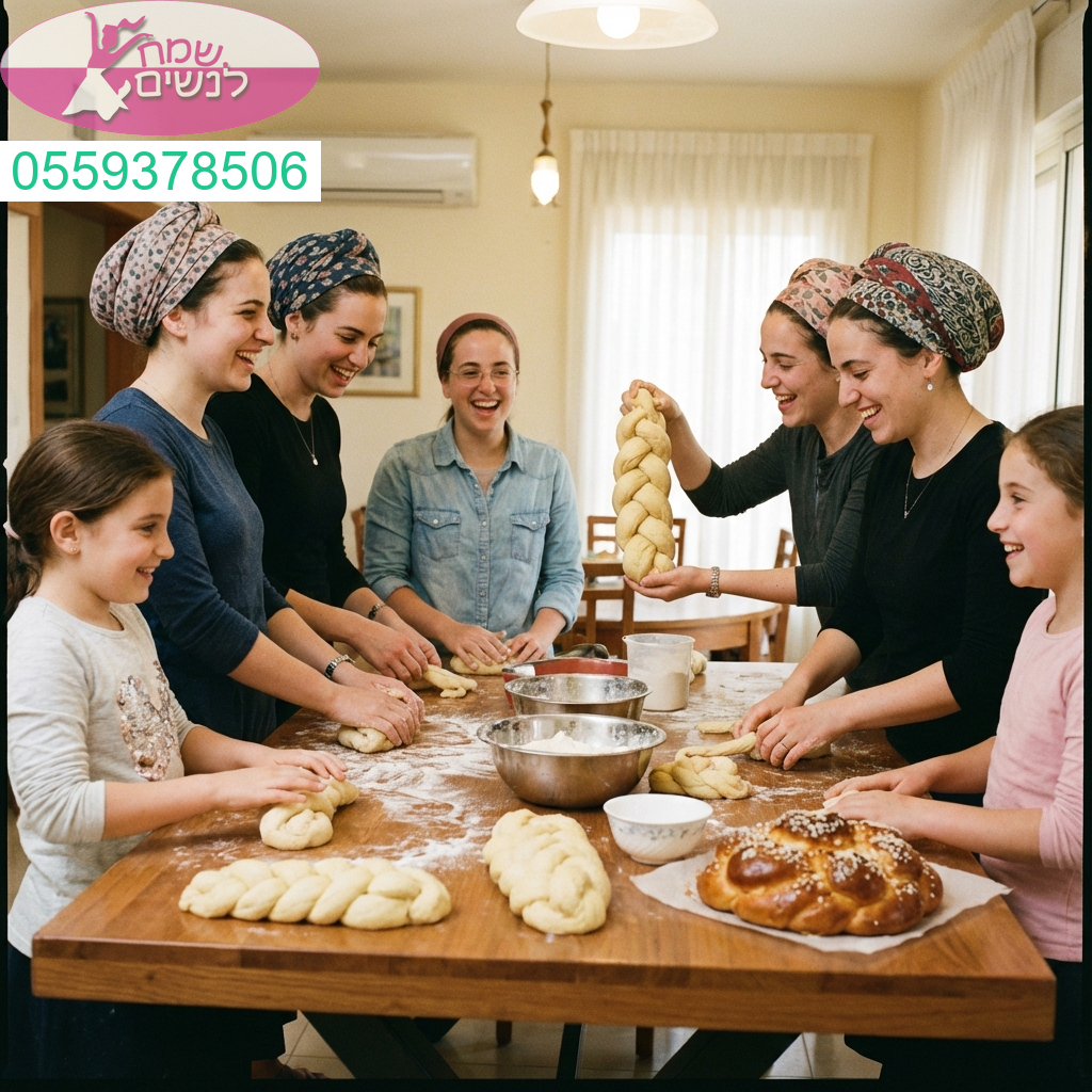 חווית חיבור נשית מרגשת ומלאת שמחה סביב הפרשת חלה לקראת יום החופה