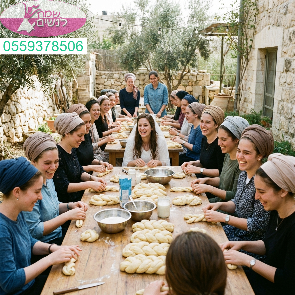 חוויית חלה מרגשת ומלאת שמחה רגעים של אחדות נשית בלב ההכנות לחתונה