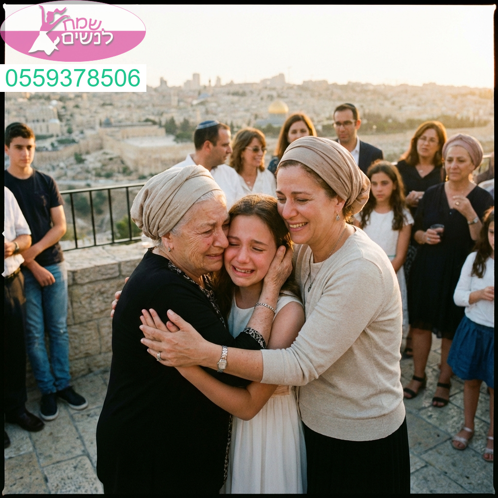 רגע של חיבור דורות באירוע בת מצווה מרגש מול נופי ירושלים
