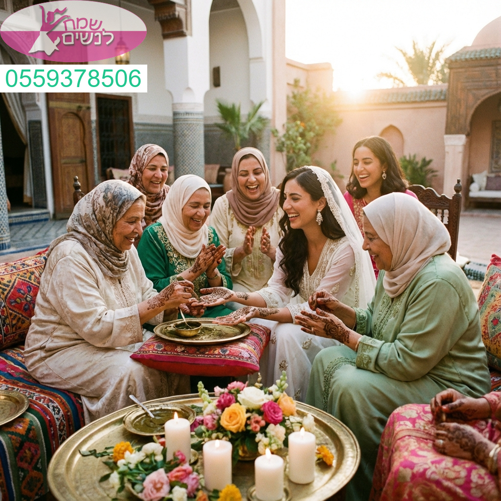 טקס החינה נערך בסמוך לחתונה כסמל לברכה שמחה ושפע ומחזק את הקשר בין הדורות במסורת מרגשת וחגיגית