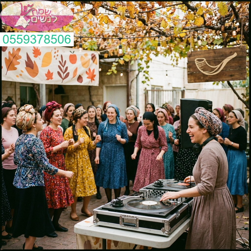 אירוע נשים מלא שמחה ואנרגיה עם תקליטנית מקצועית באווירת חגי תשרי