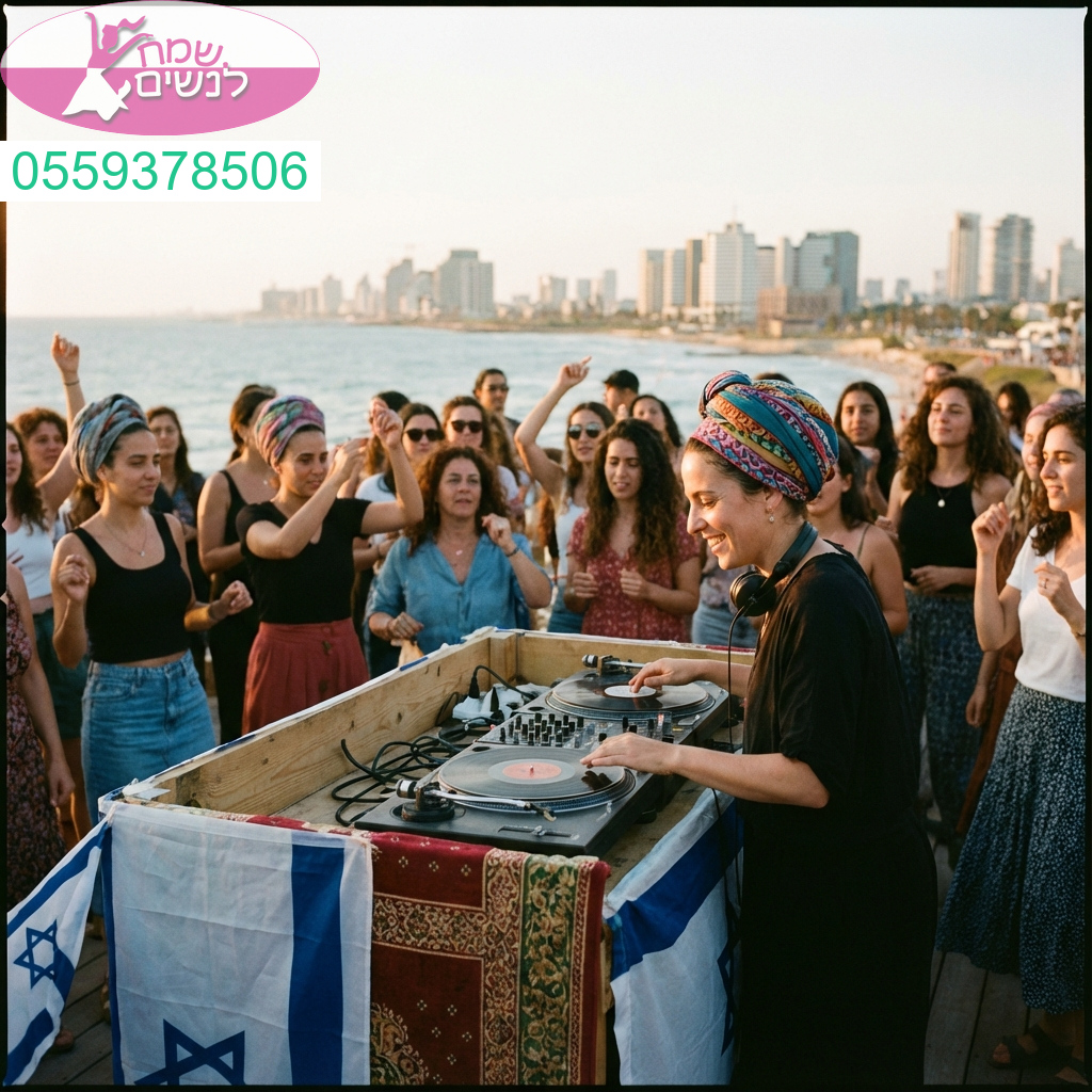 תקליטנית מקצועית שמרימה מסיבה לנשים באווירת חופש ועוצמה ישראלית