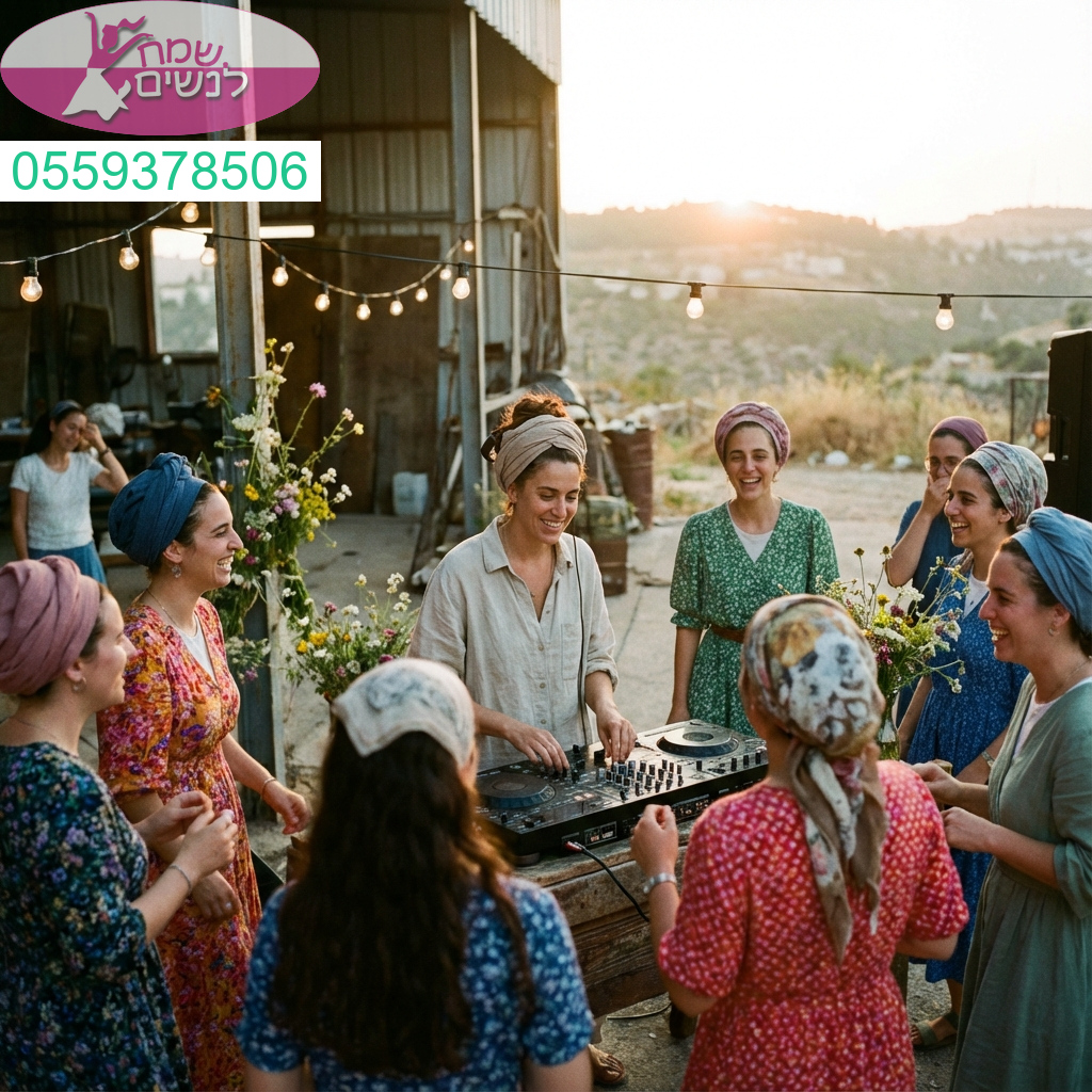 תקליטנית סוחפת למסיבת טו באב נשית שמחה שמרימה את הרחבה באנרגיות קסומות