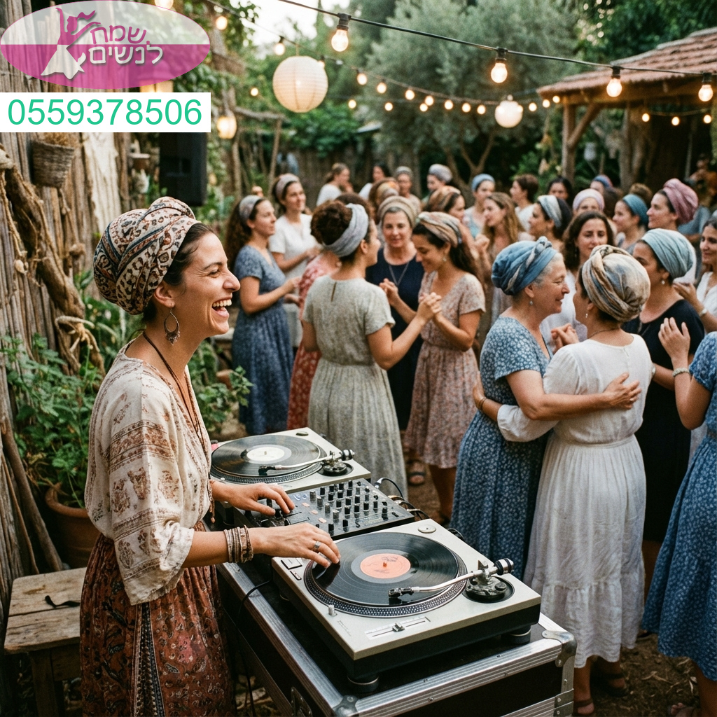 תקליטנית לנשים באירוע טו באב עם מוזיקה מושלמת ואווירה קסומה