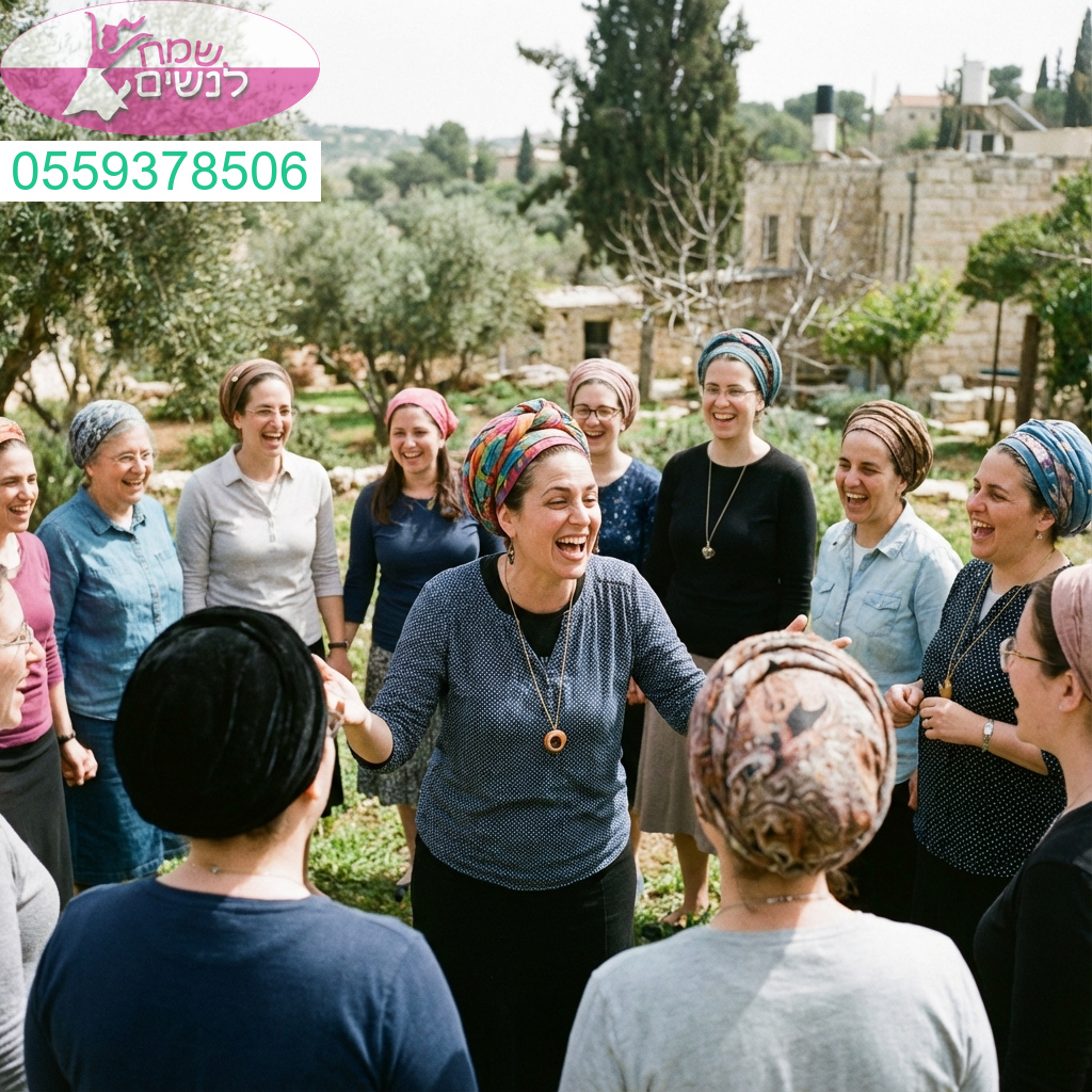 סדנת צחוק פורימית מלאה בהעצמה שחרור ושמחה לנשים באווירה מחברת ומרוממת