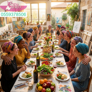 חגיגה של יצירה וטעם במפגש אמנותי מרגש המאחד נשים סביב שולחן מלא השראה וחיבור